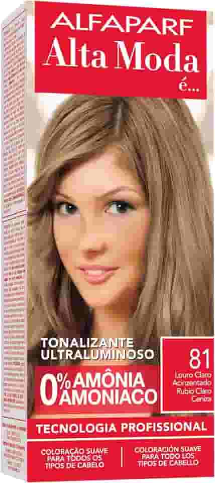 Kit Tonalizante Louro Claro Acinzentado 81 120G - Alta Moda