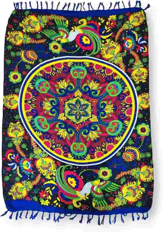 Canga Viscose Saída De Praia Estampa Colorida