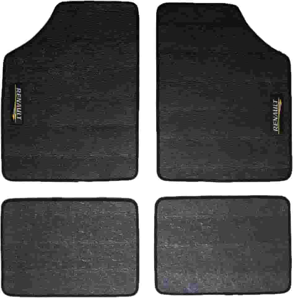 Tapete Automotivo Jogo Completo Borracha Flexível Impermeável Antiderrapante Compatível com Carros Cio Sandero Duster Logan Scenis Stepway Kwid Campos