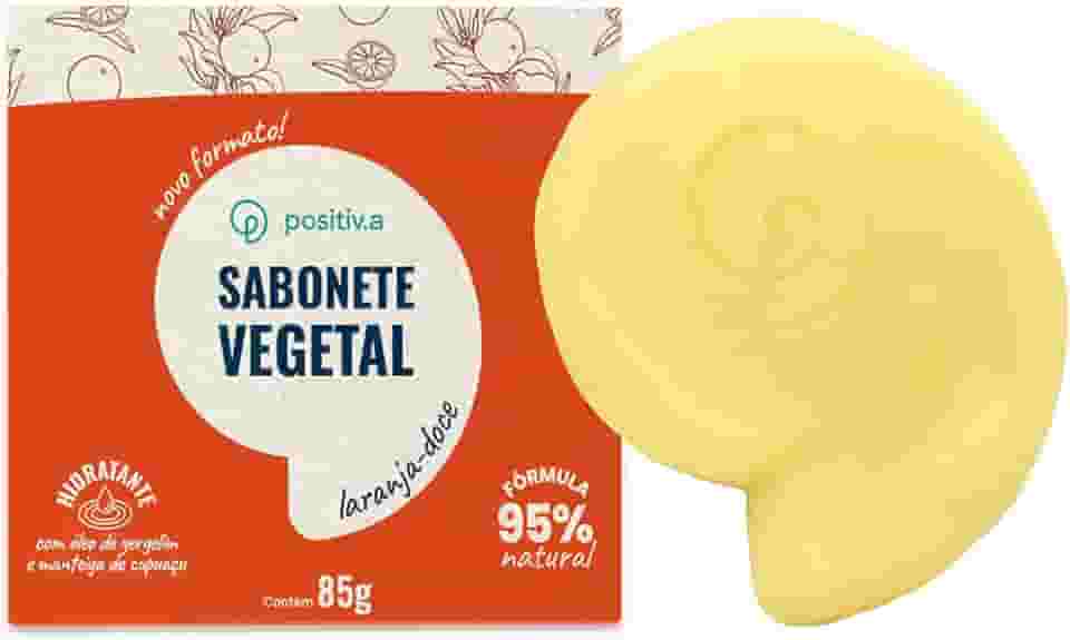 Sabonete Vegetal Natural 85g - positiv.a (Laranja-Doce)