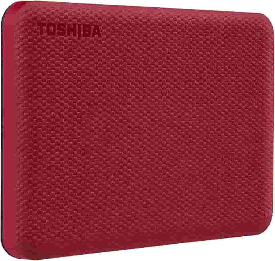 TOSHIBA HD Externo Portátil 1TB Canvio Advance USB 3.0 Vermelho - HDTCA10XR3AA