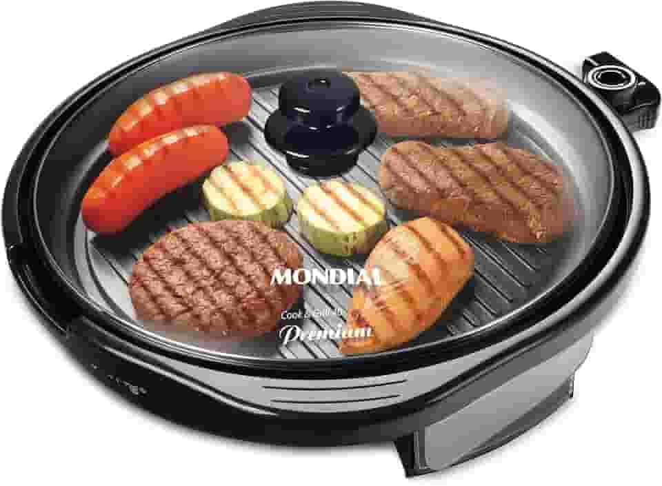 Grill Redondo Cook & Grill 40, Mondial, Preto, 1270W, 220V - G-03