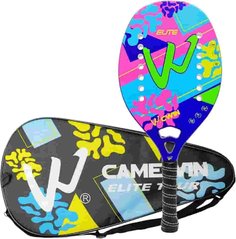 Raquete Beach Tennis Kids Infantil Criança Camewin Elite Colorido - Mais Leve E Fina - de 6 a 14 anos - Original no Brasil