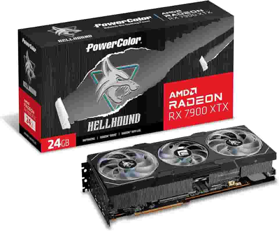 Placa de Vídeo Power Color AMD Radeon RX 7900 XTX 24Gb GDDR6 384Bits - 24G-L/OC 1A1-G00386800G