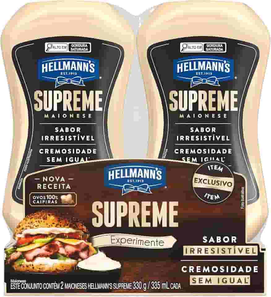 Pack Maionese Hellmann's Supreme Squeeze 330g 2 unidades (Embalagem pode variar)
