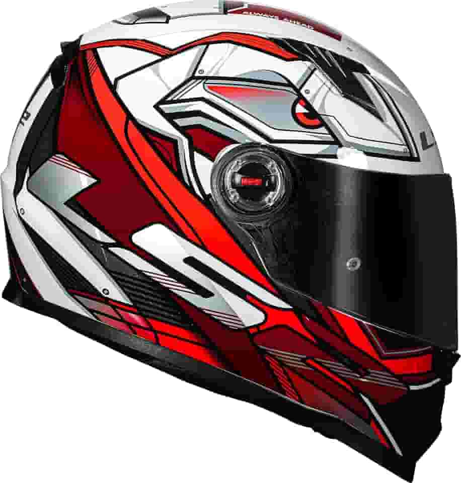 Capacete Ls2 Ff358 Xdron Preto com Vermelho - 58/M