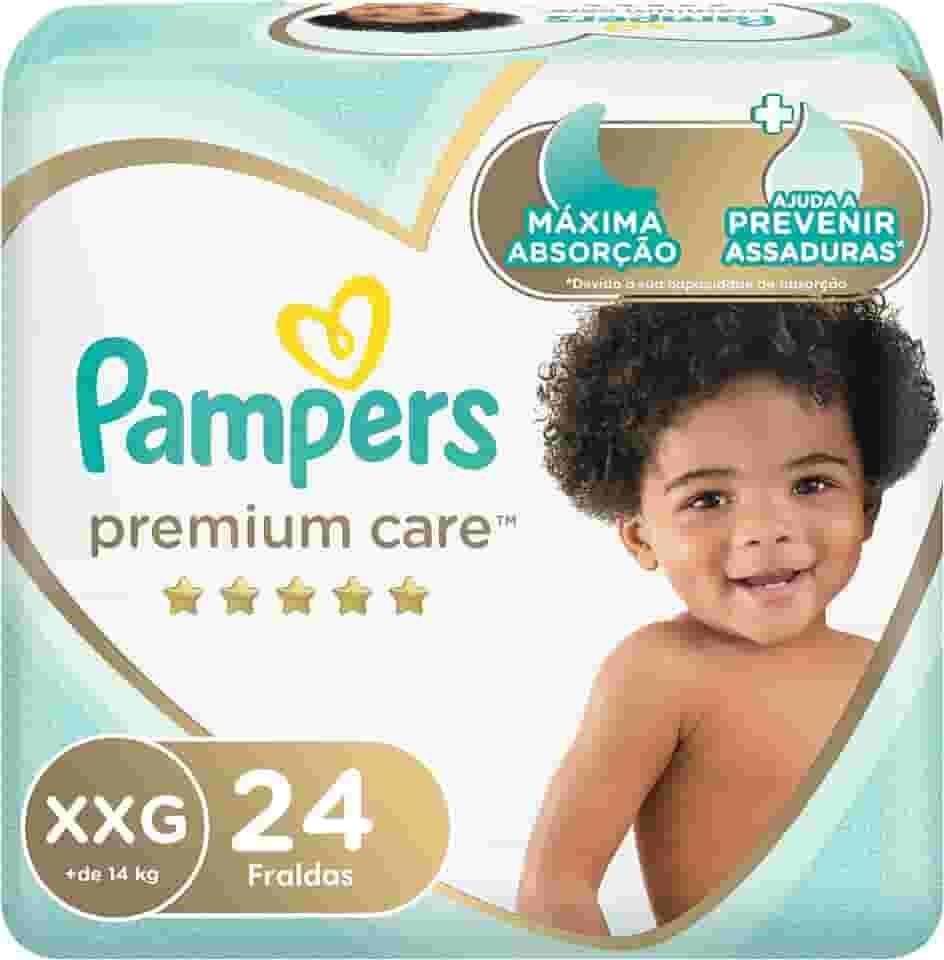 Fralda Pampers Premium Care Tamanho XXG 24 Unidades