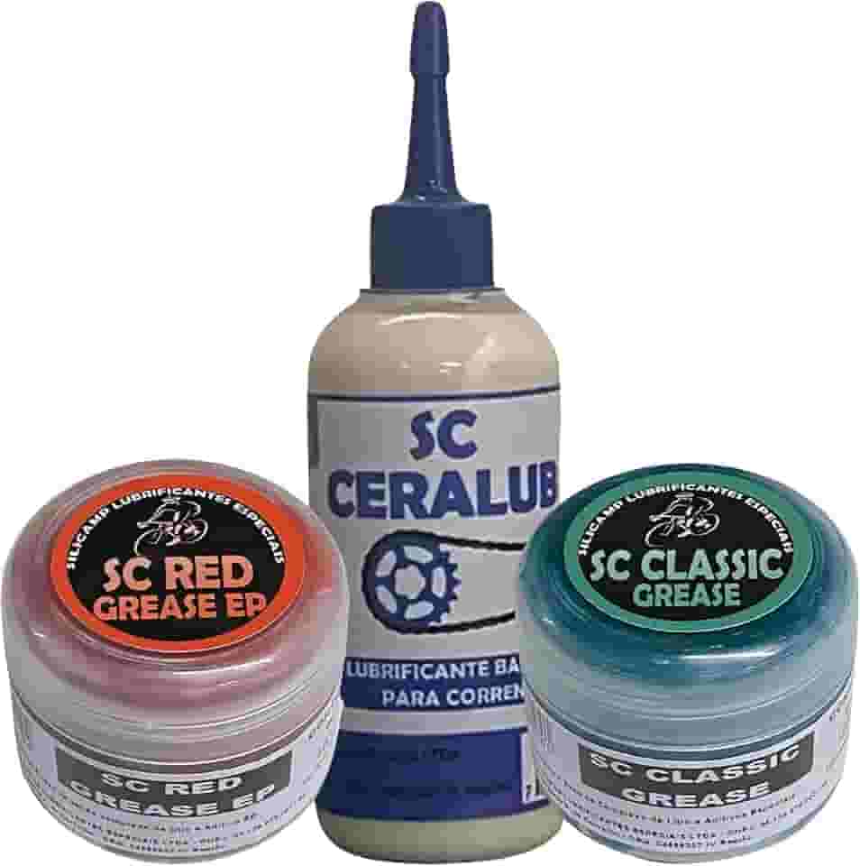 kit Graxas Cubo Rolamento Caixa De Direção E Lub Corrente Bike mtb e speed