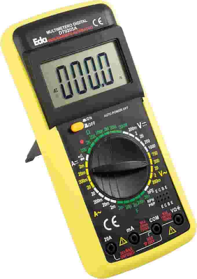 EDA Multímetro Digital Com Capacímetro 9Kf Preto