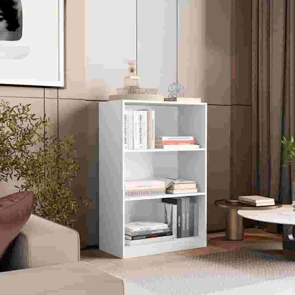 Prateleira Organizadora para Escritório Livros Estudos Start (Branco)