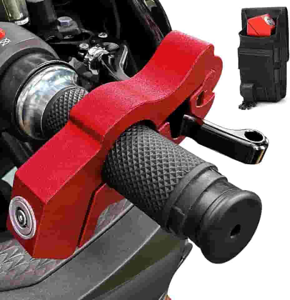 Travas de motocicleta antifurto - Trava de motocicleta resistente para bloqueio de aderência Travas de freio anti-roubo, travas de motocicleta Freio dianteiro em trava de ciclomotor de bicicleta e