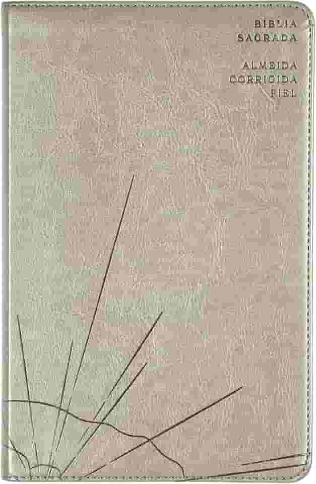Bíblia Sagrada Slim ACF, Luxo, Couro-Soft, cinza