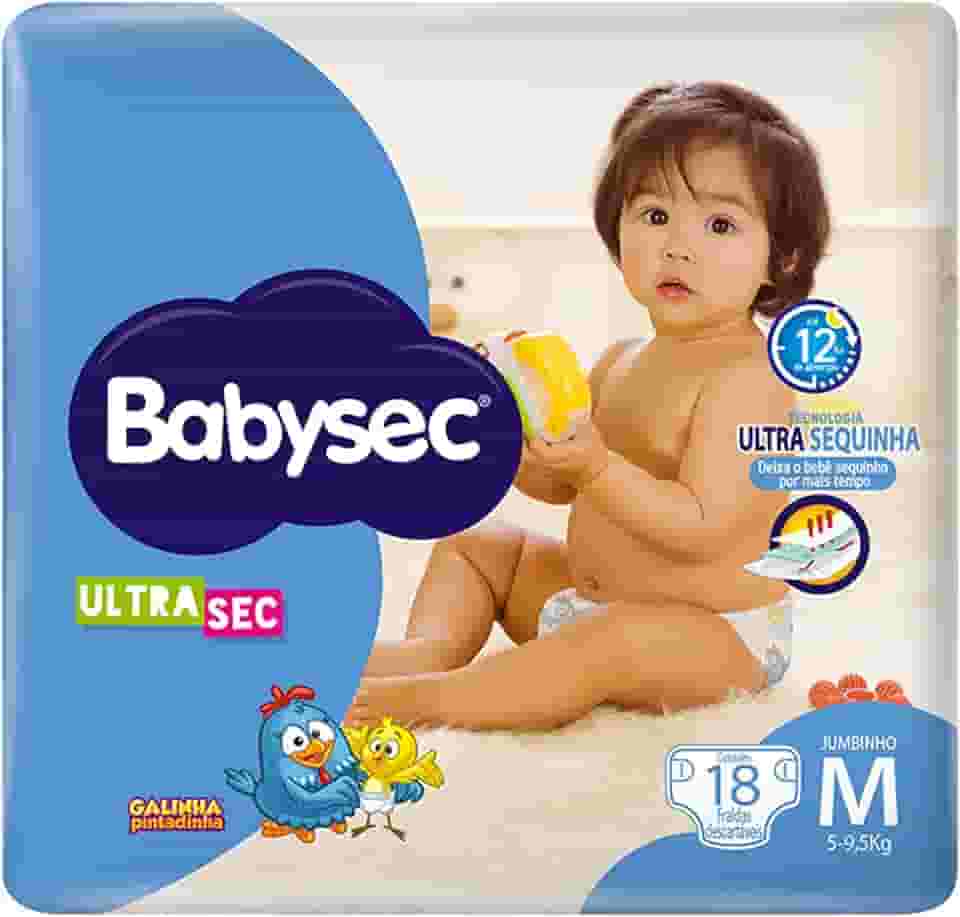 Babysec Fralda Ultrasec Galinha Pintadinha M 18 Unidades