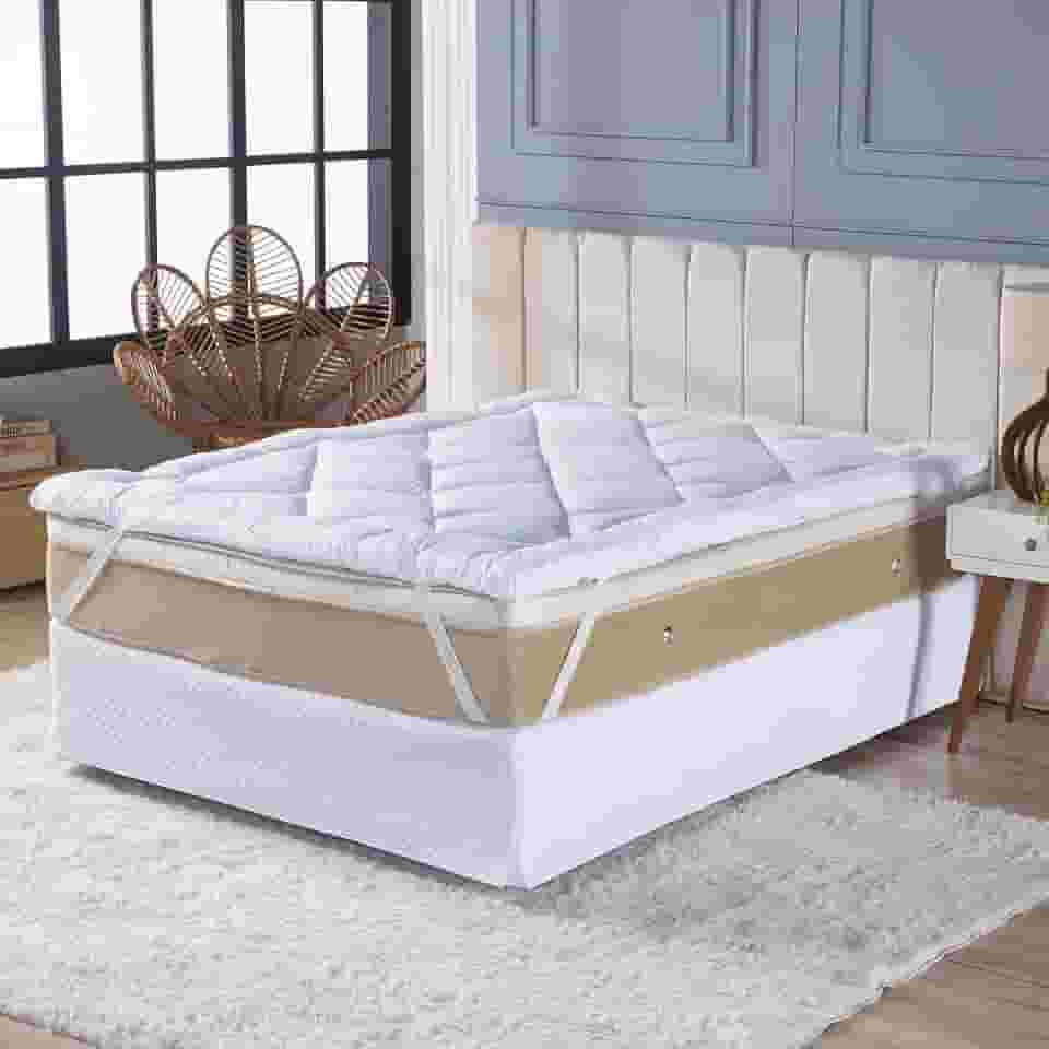 Pillow Top Toque de Pluma 650g/m² 5cm Espessura (King)