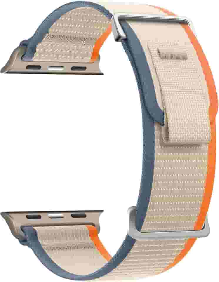 Pulseira esportiva Trail Loop de nylon macio para Apple Watch Ultra 2/Ultra de 49 mm, séries 10 de 46 mm, 9, 8, SE 2, 7, 6, SE, 5, 4, 3, 2 e 1 de 45 mm, 44 mm e 42 mm, unissex