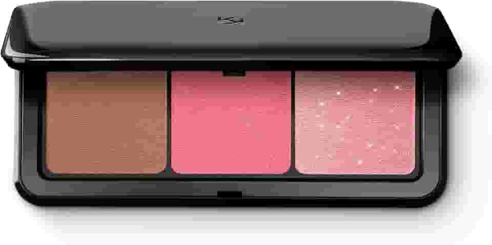 KIKO MILANO, Multi Finish Trio Blush & Bronzer Palette, Paleta Compacta 2 em 1, Cor