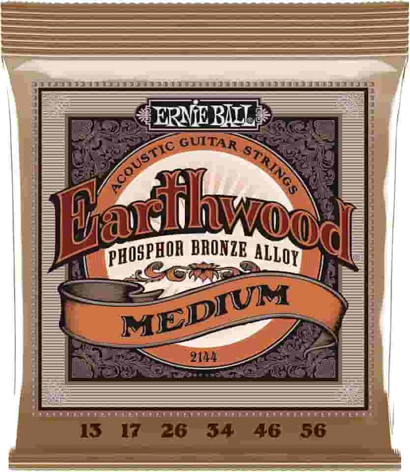 ENCORDOAMENTO 013-056 P/ VIOLAO ACO EARTHWOOD TENSAO MEDIA PHOPHOR BRONZE P02144 ERNIE BALL