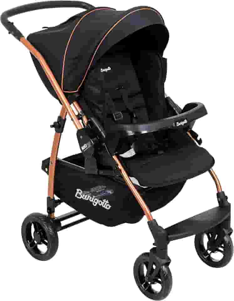 Carrinho de Bebê Burigotto RIO 22 Reversível até 22kg Preto Cobre