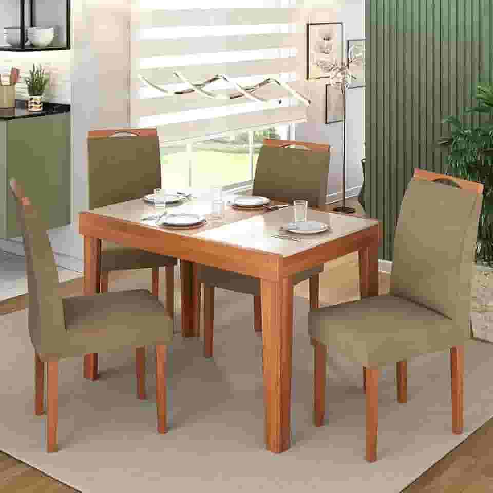 Mesa DE Jantar Extensível 120cm Naturalle Pinhão