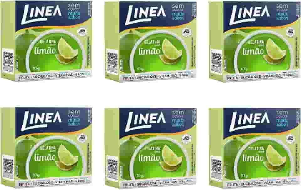 Linea Gelatina Limão 10g - kit c/ 6 unds