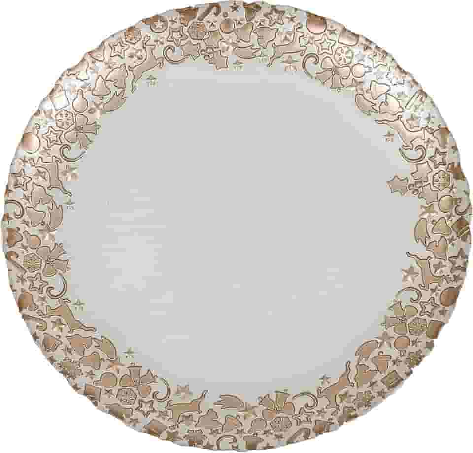 Tuut Linha Decoração Prato de Vidro para Decoração Hope 33,5cm