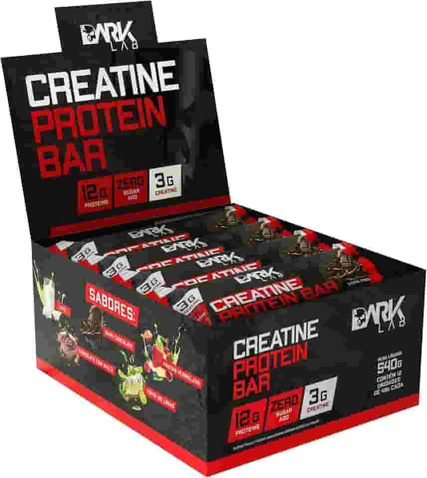 Creatine Protein Bar, Dark Lab, Display 12 Unidades, Chocolate