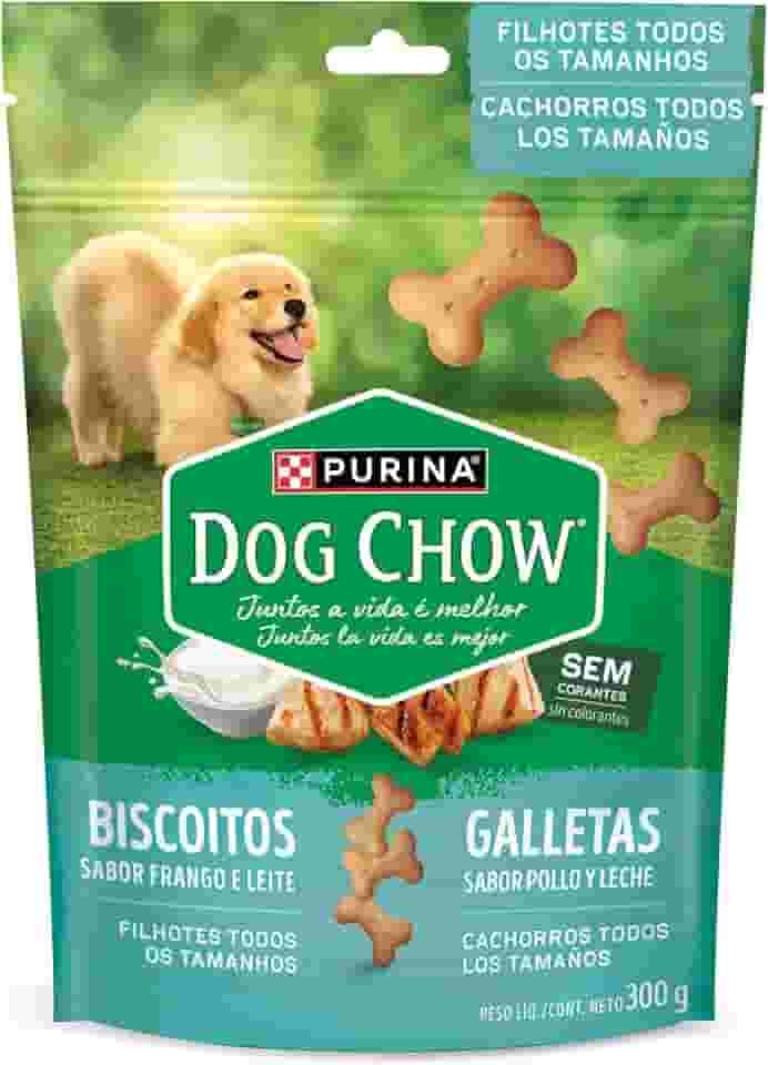 DOG CHOW Biscoitos Frango & Leite Filhotes 300g
