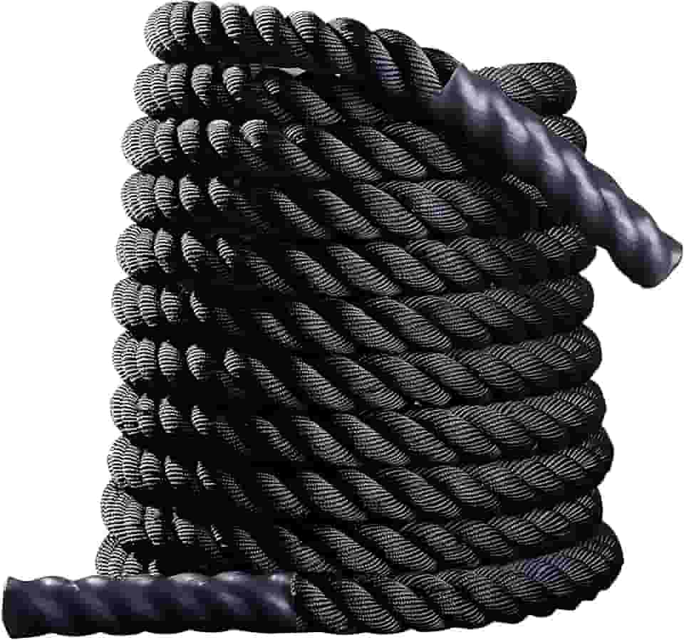 Corda Naval 10m X 10 Kg, Treinamento de Força, Pegada Emborrachada, Uso Profissional