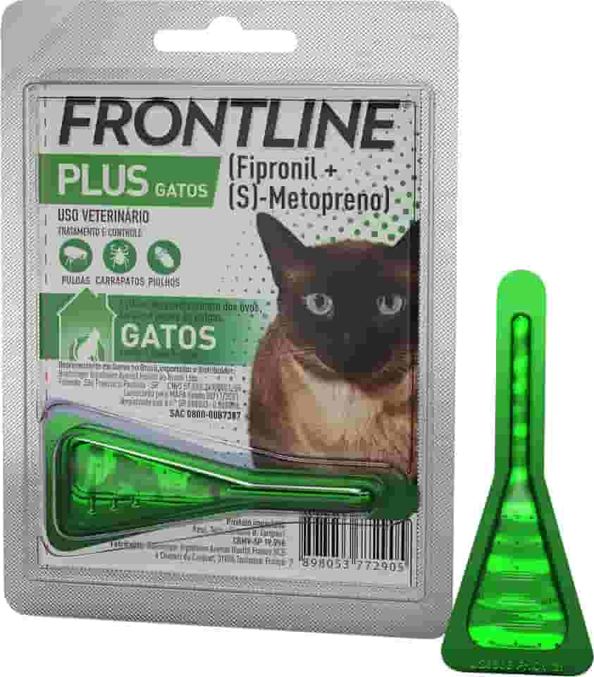 Frontline Antipulgas e Carrapatos Plus para Gatos, verde, Tamanho único