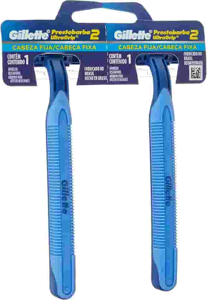 Gillette Prestobarba Aparelho Barbear Ultragrip Fixo 2 Unidades