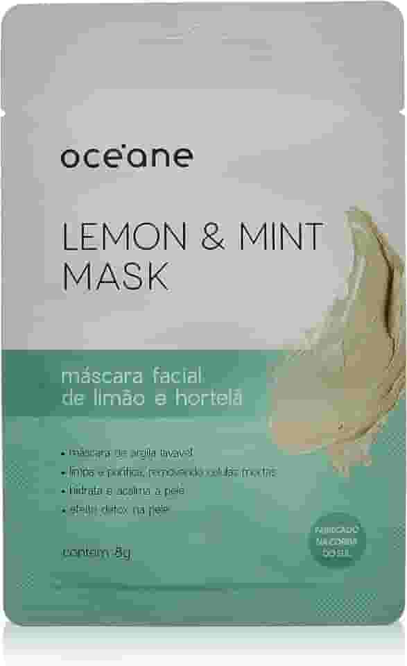 Océane - Máscara Facial Limão e Hortelã, Lemon end Mint Mask, Océane, Océane, Verde