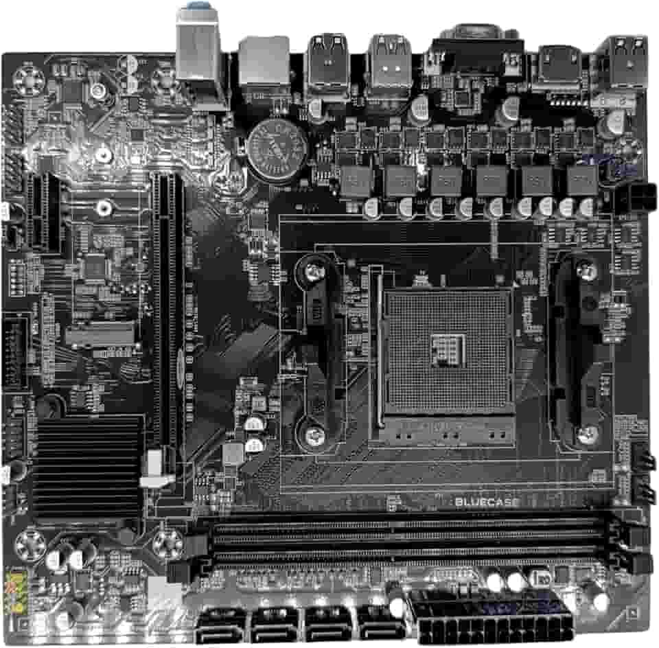 Placa Mãe A320 DDR4 AMD Ryzen 1ª a 5ª Geração Conector M.2 2280 NVMe PCIe 3.0 Conector SATA III