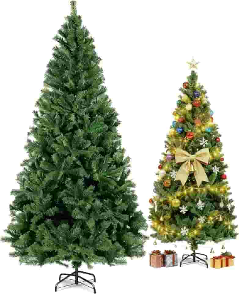 Árvore de Natal, Arvore de Natal, Arvore de Natal 2,10, 1050 Galhos Árvore de Natal Completa PVC Verde