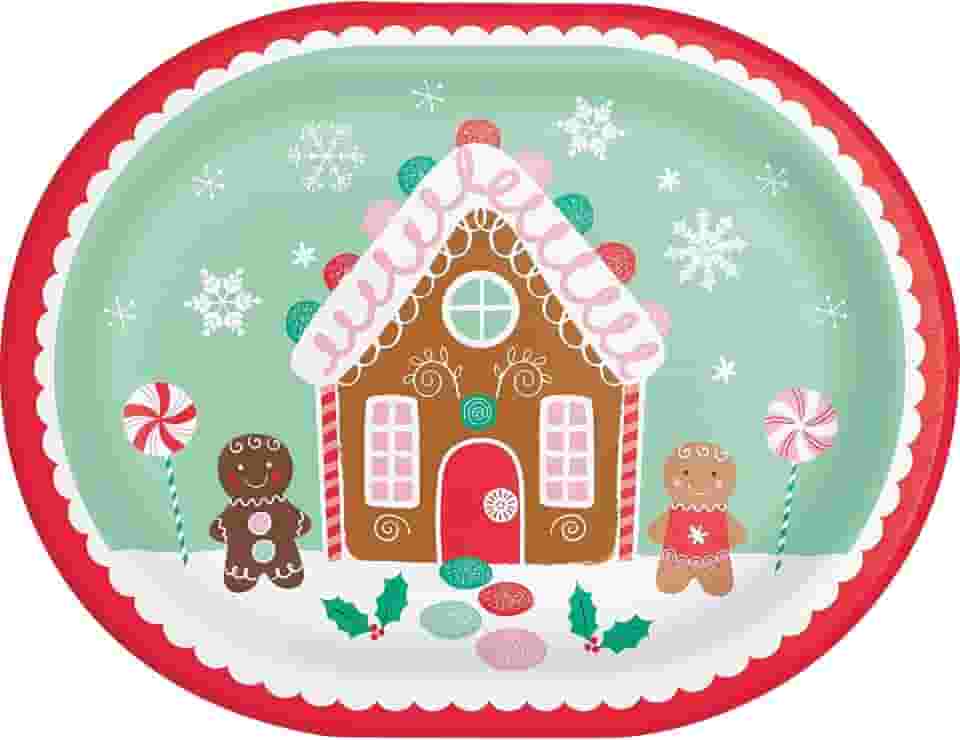 Travessas ovais Holiday Sweets, 8 unidades