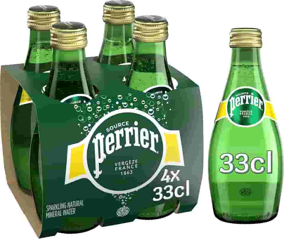 Água Importada Gaseificada Perrier com 4 Unidades de 300ml