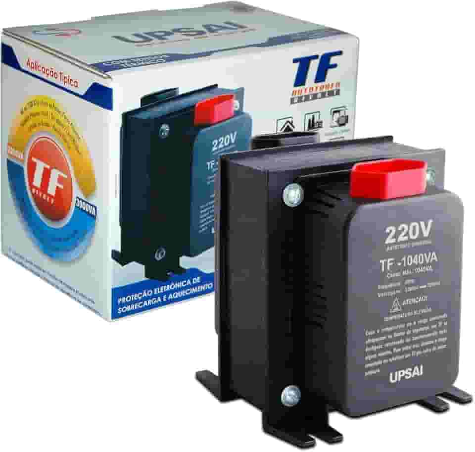 Auto Transformador de Voltagem 1000va 1040va Automático Bivolt 110v / 220v ou 220v / 110v Upsai Modelo 51000104