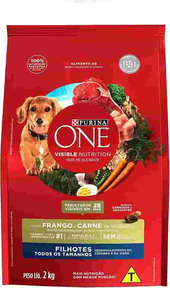 Ração Cães Filhotes PURINA ONE Frango e Carne 2kg