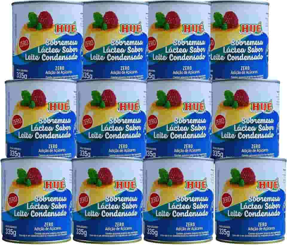 Leite Condensado Diet Hué Sem Glúten Zero Açúcar 12 Latas