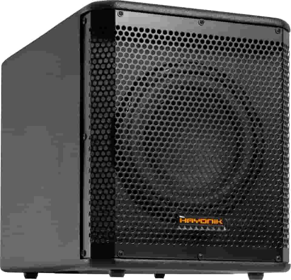 HAYONIK, Caixa Subwoofer Ativo,100W RMS, Falante de 8", Gabinete Bass Reflex, SBW8