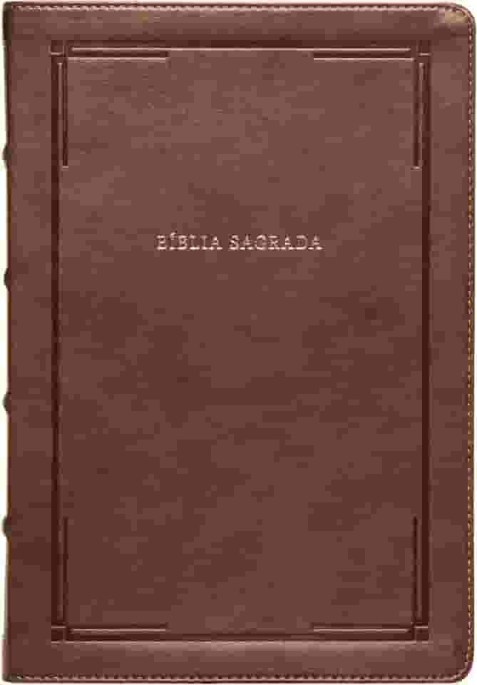 Bíblia Slim NVI, Letra Grande, Couro-soft marrom, Luxo, Barroca: Bíblia NVI Compacta