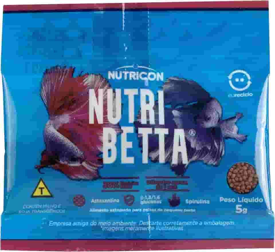 Nutribetta 5gr Nutricon Para Betta Adulto