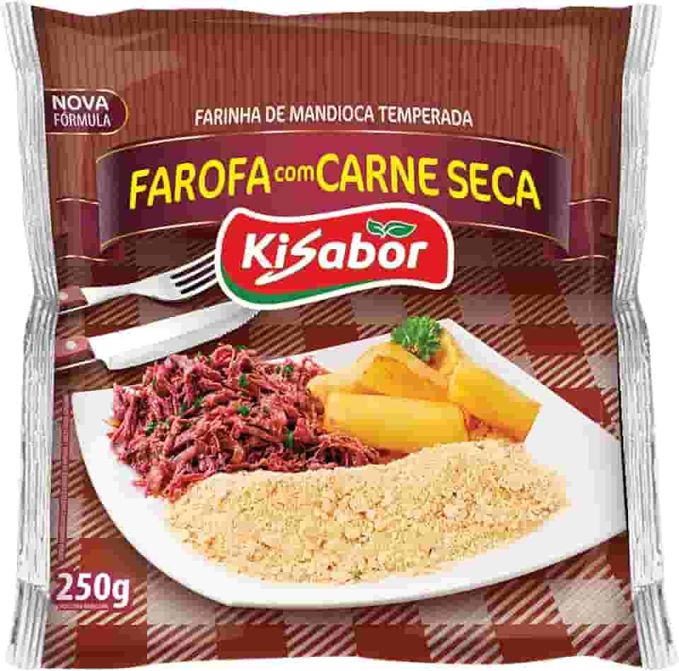 KiSabor Farofa De Carne Seca Kisabor 250 Gramas