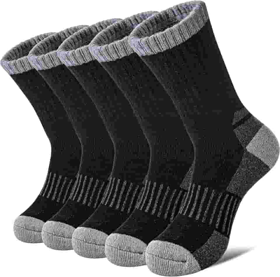 Meias femininas de lã merino para caminhadas, térmicas de inverno, grossas e aconchegantes