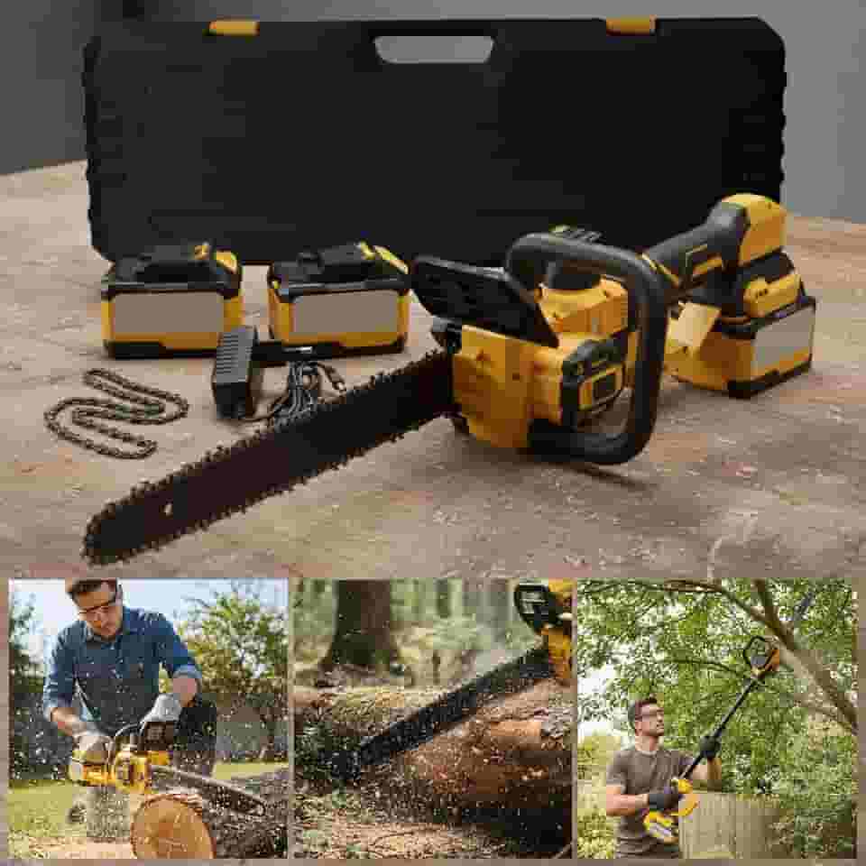 Motosserra Elétrica Sem Fio 2 Baterias 50v Extensível 120cm Podador Podagalhos