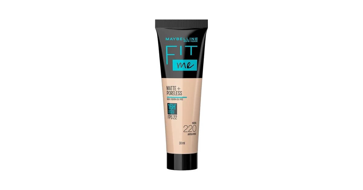 Melhor Base Líquida Maybelline Ny Fit Me Matte Fps 22: Controle Oleosidade
