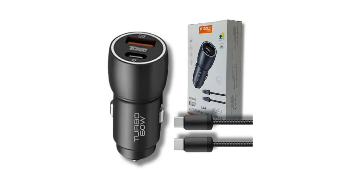 Melhor Carregador de Celular de Carro: 9 Opções Turbo 60W