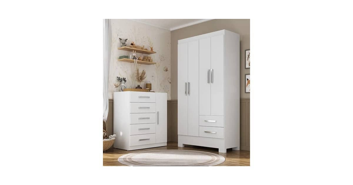 Melhor Cômoda e Guarda Roupa para Bebê: Organização Inteligente