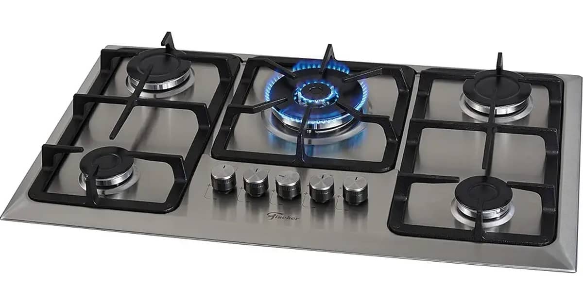 Melhor Cooktop a Gás 5 Bocas Inox: 7 Opções com Queimador Tripla Chama
