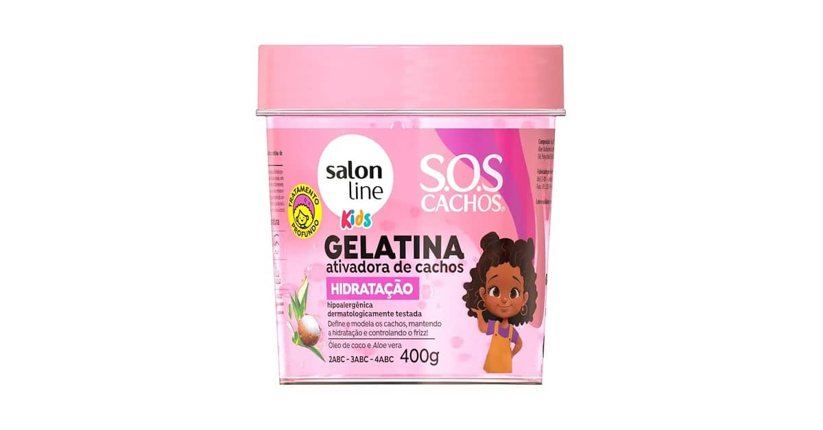 Melhor Gelatina para Cabelo Cacheado Infantil: Definição e Brilho