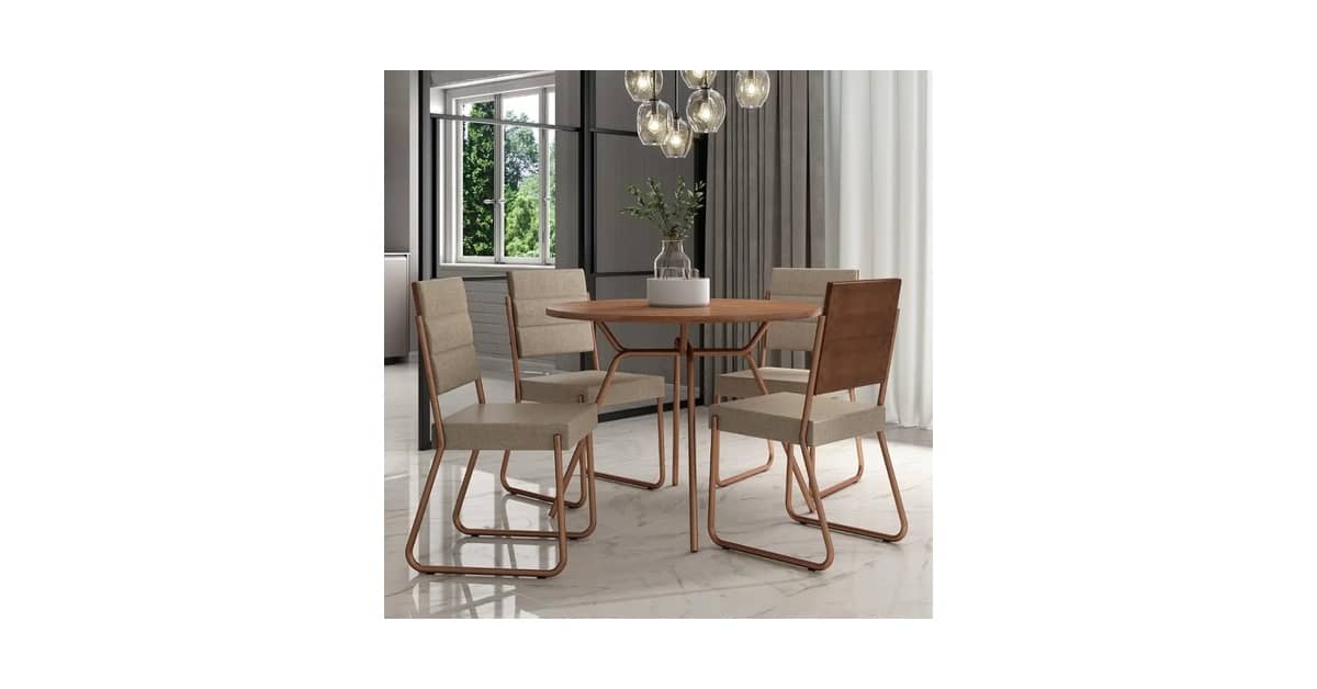 Melhor Mesa Redonda de 4 Cadeiras: 10 Modelos Elegantes